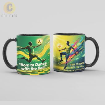 ماگ طرح تیم برزیل (Brazil 🇧🇷) کد 01– (معمولی ، مشکی ، حرارتی)