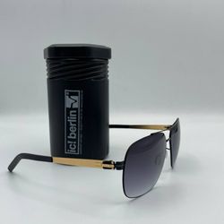 عینک آفتابی مربعی ایس برلین مدل Rakete Black/Gold