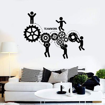 استیکر وی وین آرت طرح Team Work کد S57