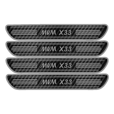 برچسب بدنه خودرو مهدیار مدل کربن کد sp137 مناسب برای ام وی ام X33 بسته 4 عددی*61