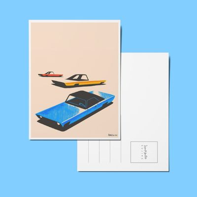 کارت پستال Retro Ride