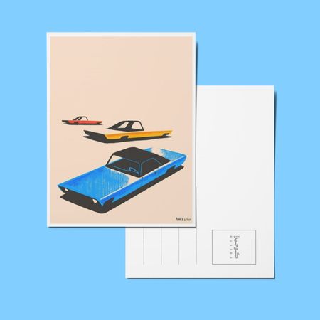 کارت پستال Retro Ride