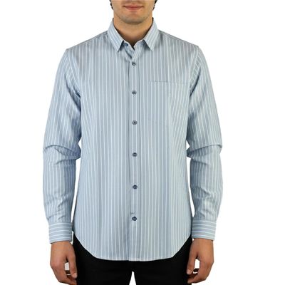 پیراهن آستین بلند یقه برگردان مردانه مدل MDSS-CH7019