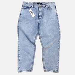 شلوار مام استایل ابی روشن کد 36562