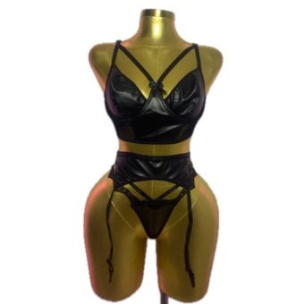 ست فانتزی لاتکس فنردار با جوراب