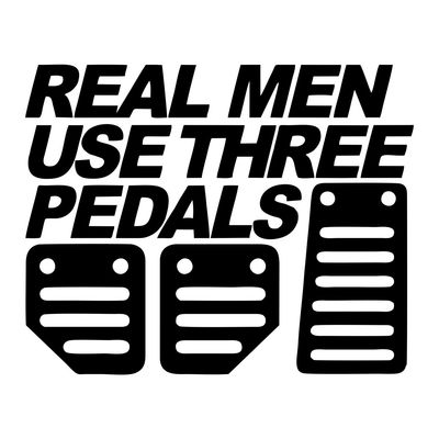 استیکر خودرو ونسونی طرح Real Men