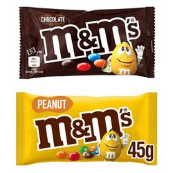 اسمارتیز شکلاتی و مغز بادام ام اند امز 45 گرم m&m's