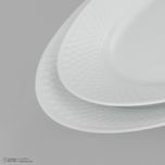 سرویس غذاخوری 28 پارچه چینی زرین ایران سری رادیانس مدل White 2 درجه عالی