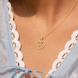 آویز طلا مدل «قلب»