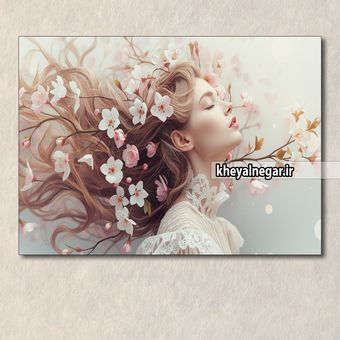 تابلوی چهره بهاری زیبا و خاص _ کد C43