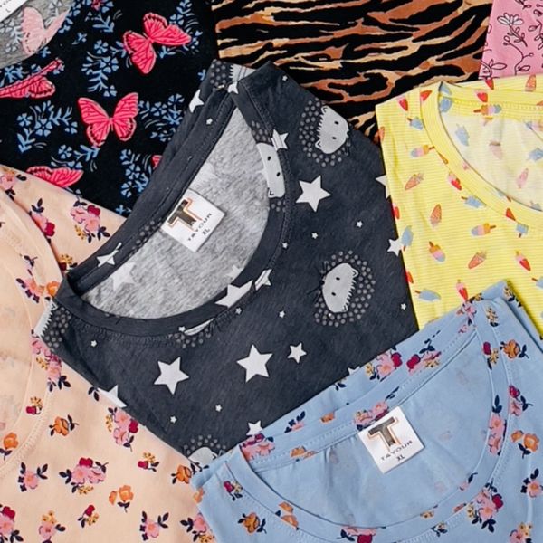 تیشرت نخ پنبه T&Your طرح جوجه‌تیغی (سایزبندی S تا XL)