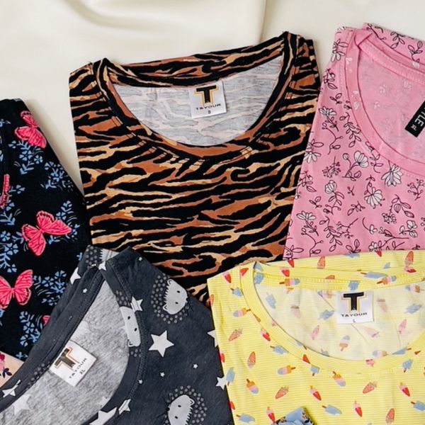 تیشرت نخ پنبه T&Your طرح ببری فانتزی (سایزبندی S, M, L)