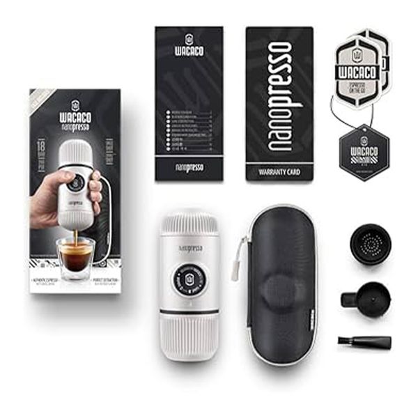 اسپرسوساز سفری واکاکو مدل Nanopresso Elements Chill به همراه کیف حمل