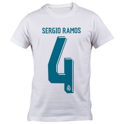 تی شرت مردانه رئال مادرید طرح راموس شماره 4 مدل B 60712*928