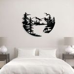 دیوارکوب مدل چوبی منظره کد T65-1