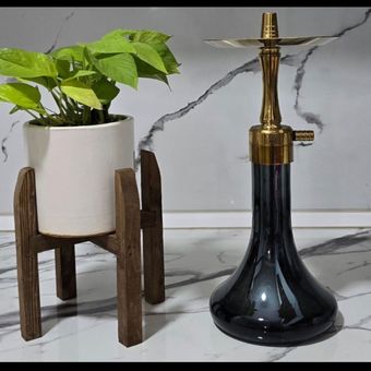قلیان کرنو کوچک طلایی درجه 1 (تنگ مشکی کروم)