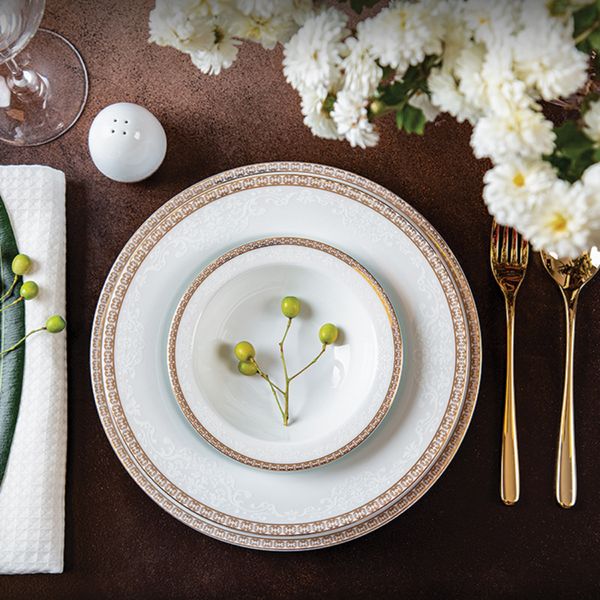 سرویس غذاخوری 102 پارچه چینی زرین ایران مدل ایتالیا اف ریوا درجه عالی