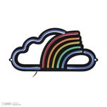 چراغ دیواری طرح ابر رنگین کمانی مدل نئون فلکسی 