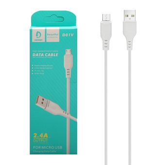 کابل شارژ میکرو دنمن مدل D01V طول 1 متر فست