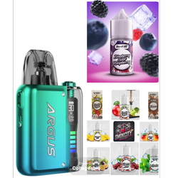 پکیج اقتصادی پاد VOOPOO ARGUS P2 + سالت نیکوتین دکتر ویپ | آماده استفاده