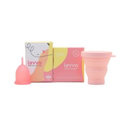 کاپ قاعدگی لیوا فارما سایز متوسط به همراه استریلایزر سیلیکونی کاپ قاعدگی لیوا فارما مدل Mate02