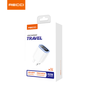 کلگی شارژ رسی فست شارژ ۲۰w PD,QC مدل RC26