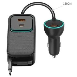 شارژر فندکی 135 وات مک دودو مدل CC-2131 با 4 خروجی و دو کابل جمع شونده