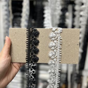 گیپور 3/5 سانت لب مژه ای 14/5 یاردی