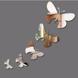 آینه پلکسی گلس مدل پروانه مجموعه پنج عددی