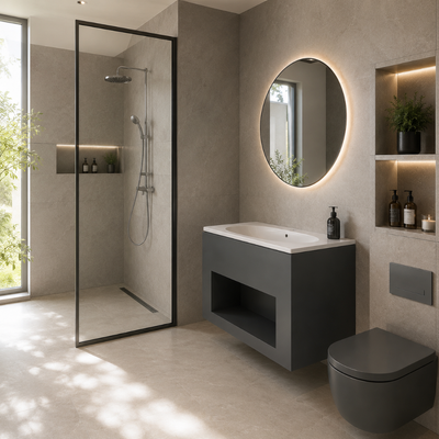 ست کابینت روشویی توییس مدل آرکا Arka به همراه آینه