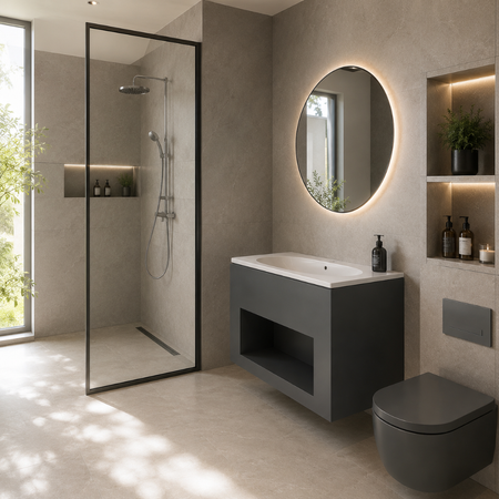 ست کابینت روشویی توییس مدل آرکا Arka به همراه آینه