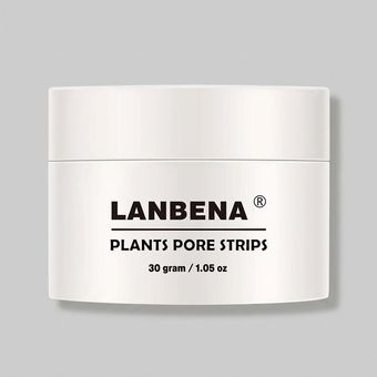 ماسک پاک کننده بینی کرمی لنبنا مدل PLANTS وزن 30 گرم بسته 60 عددی کوچک‌کننده منافذ، رفع جوش سرسیاه، ضد حساسیت و مناسب استفاده رو