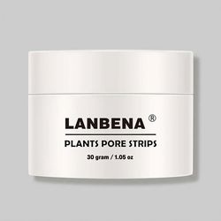 ماسک پاک کننده بینی کرمی لنبنا مدل PLANTS وزن 30 گرم بسته 60 عددی کوچککننده منافذ، رفع جوش سرسیاه، ضد حساسیت و مناسب استفاده رو