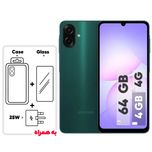 گوشی موبایل سامسونگ مدل Galaxy A07 دو سیم کارت ظرفیت 64 گیگابایت و رم 4 گیگابایت - به همراه شارژر 25 وات سامسونگ، کاور سیلیکونی