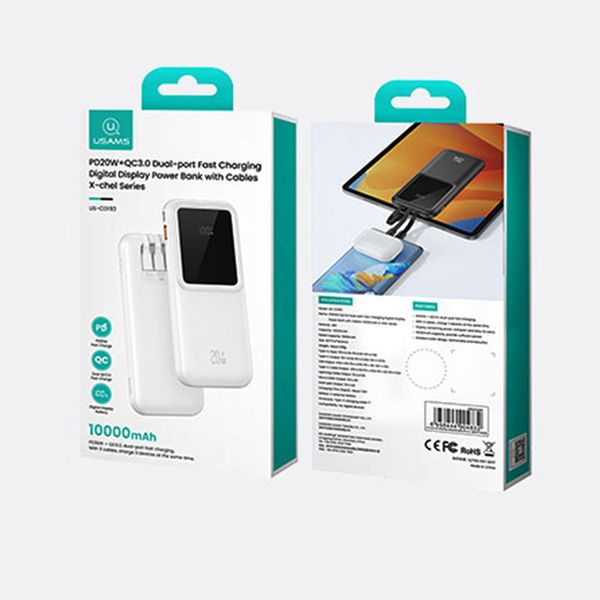 پاوربانک یوسمز مدل CD193 ظرفیت 10000 میلی آمپر