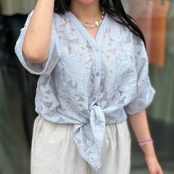 شومیز جلو گره ای