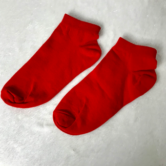 جوراب ساده قرمز