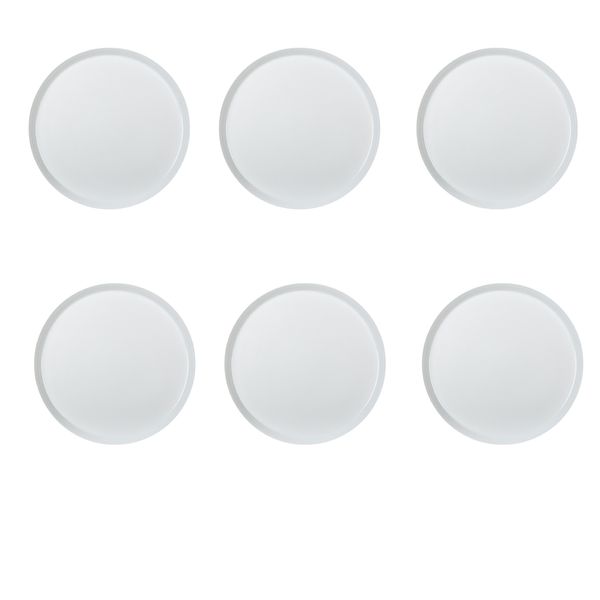 بشقاب زی مدل فرم اس سایز 12 سفید درجه یک بسته شش عددی