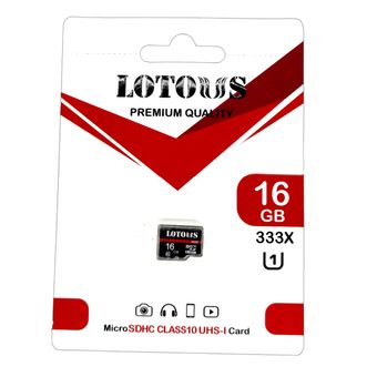 کارت حافظه microSDHC لوتوس مدل 633x سرعت 90MBps ظرفیت 16 گیگابایت