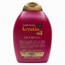 شامپو مو او جی ایکس مدل کراتین حجم 385 میل