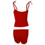 ست تاپ و شلوارک زنانه مدل  SIMPLE کد tm-2282 