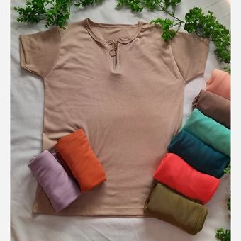 تیشرت زنانه جلوزیپ بسیاز نرم و لطیف وخنک -کد 312-0514