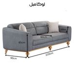 مبل راحتی سه نفره لوکا مبل مدل وینر