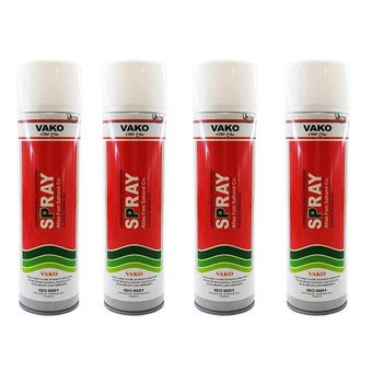 اسپری رنگ سفید واکو مدل 300ML حجم 1.200 لیتر بسته 4 عددی