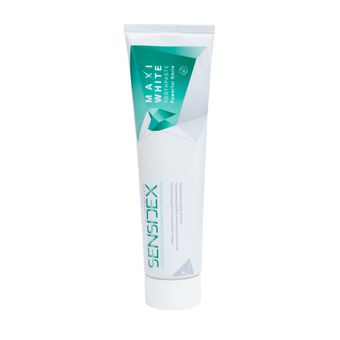 خمیر دندان سفید کننده سنسیدکس مدل MAXI WHITE با طعم نعناع وزن 130 گرم