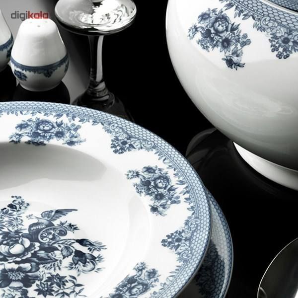 سرویس چینی 102 پارچه کامل چینی زرین ایران مدل ایتالیا اف فلورانس درجه عالی