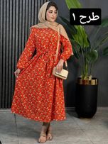 پیراهن لینن گلنار کد 1747