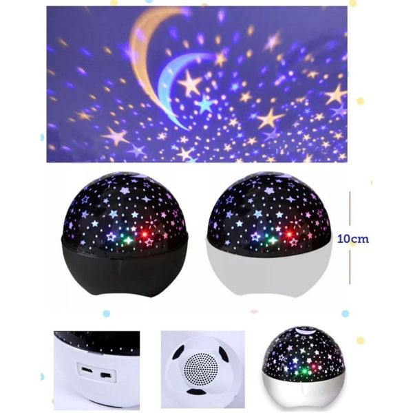 چراغ خواب ماه و ستاره اسپیکردار