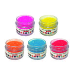 پودر رنگ رزین اپوکسی مدل GLITTER حجم 10 میلی لیتر بسته 5 عددی