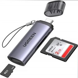 کارت خوان USB-C یوگرین مدل CM184-50704 با سرعت 5Gbps